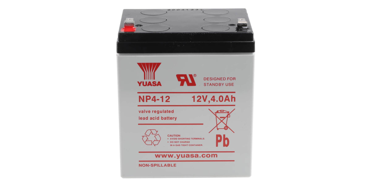  YUASA Battery NP4-12 12 V 4AH Battery : Health & Household