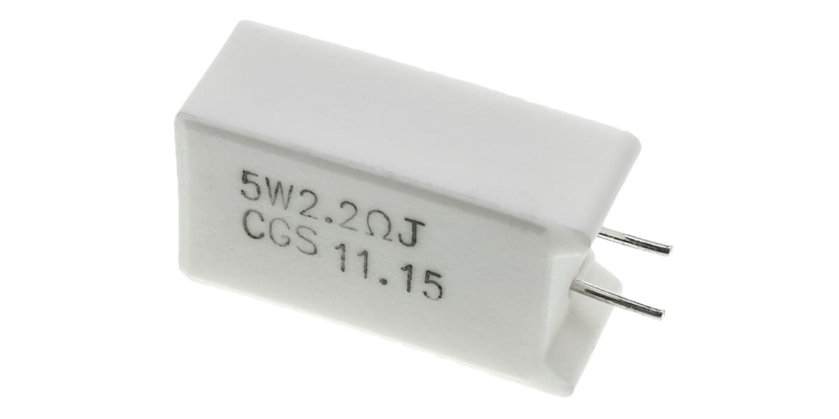 Product image for Ceramic wire element resistor,2R2 5W