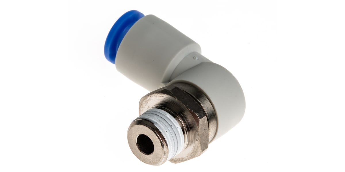 Product image for 360 DEG ROTARY ELBOW ADAPTOR,R1/8X6MM