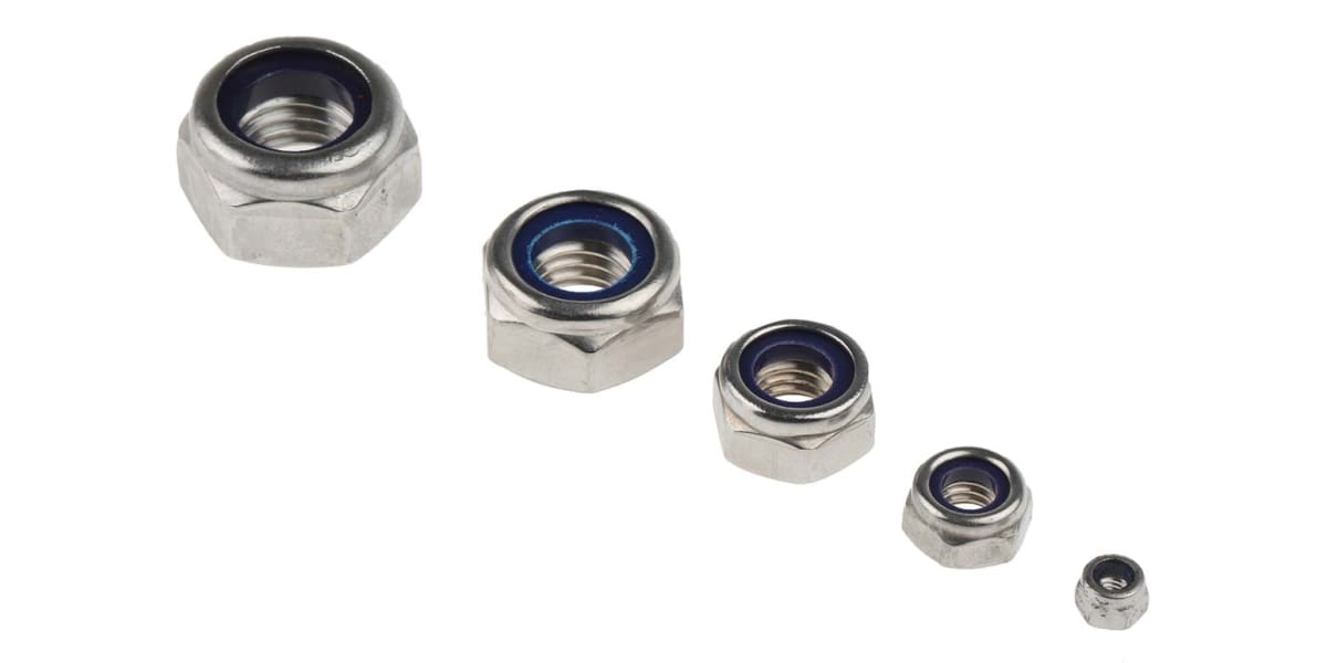 Product image for A2 s/steel metric self locking nut kit