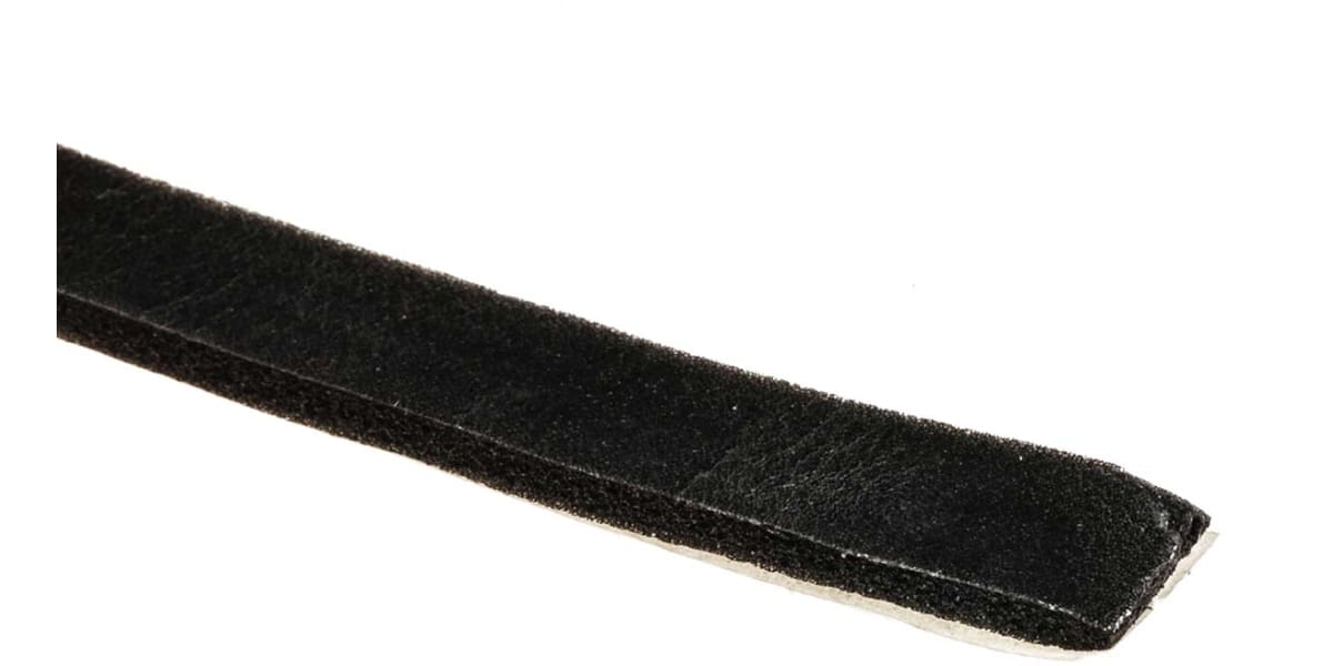 Product image for Blk PVC foam sealing strip,30m L x12mm W