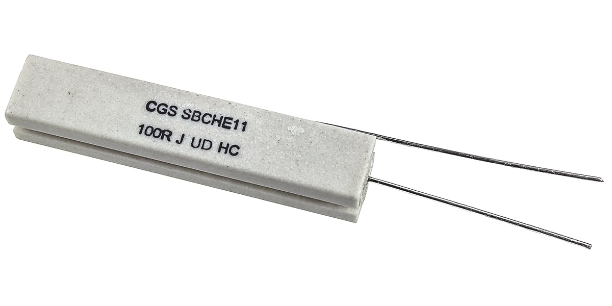 Product image for Ceramic body wirewound resistor,100R 11W