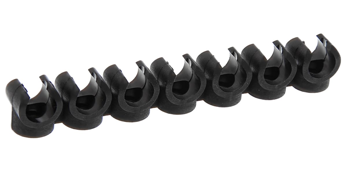 Product image for Polyurethane tubing pipe clip,8mm 7strip