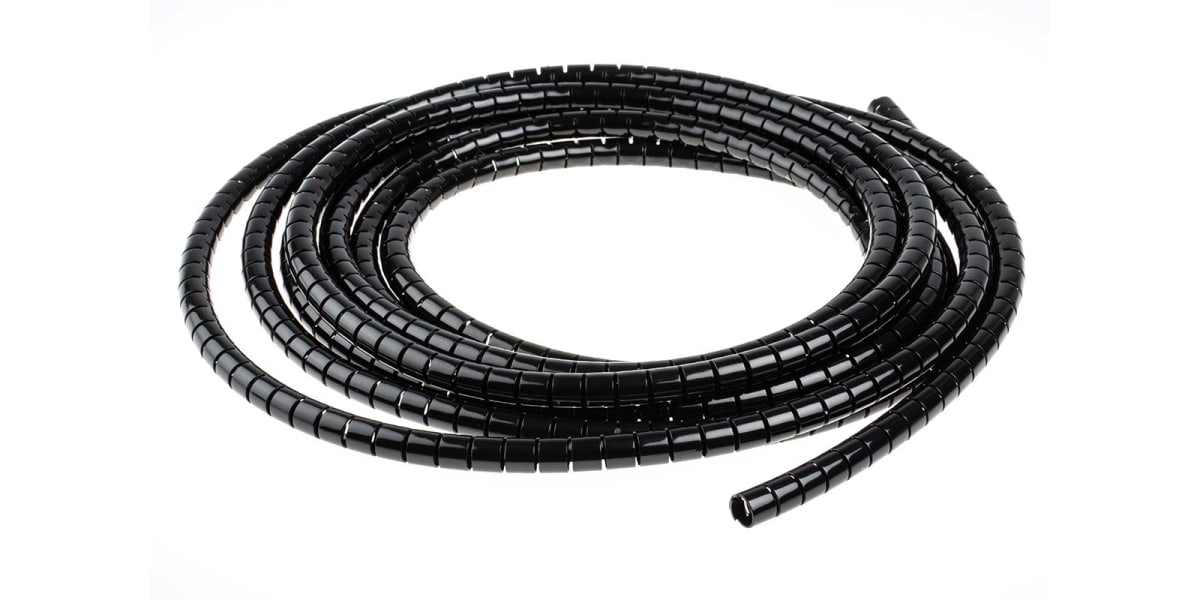 Product image for Black slit harness wrap,8mm dia