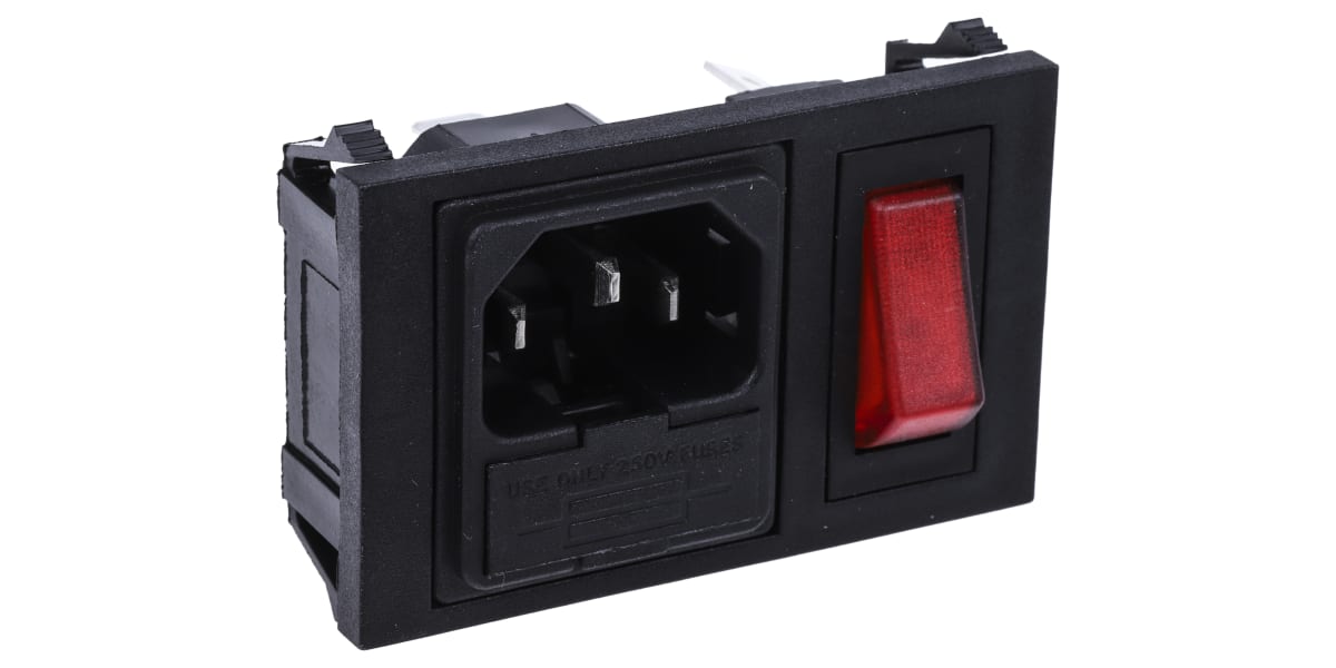 Product image for SP SNAP-IN FUSED HORIZONTAL PLUG W/NEON