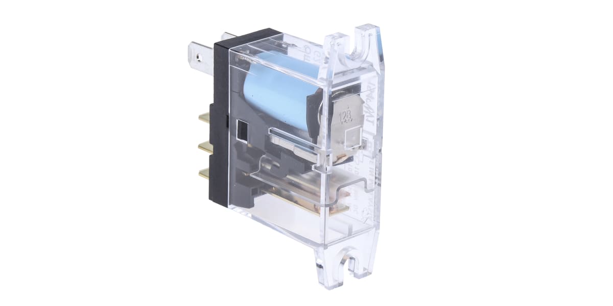 Product image for SPDT quick connect relay,10A 12Vdc coil