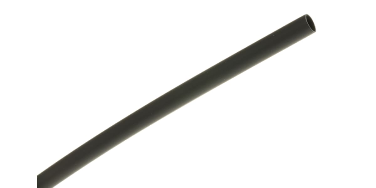 Product image for Black flameretardant tube,3.2mm bore,LSF