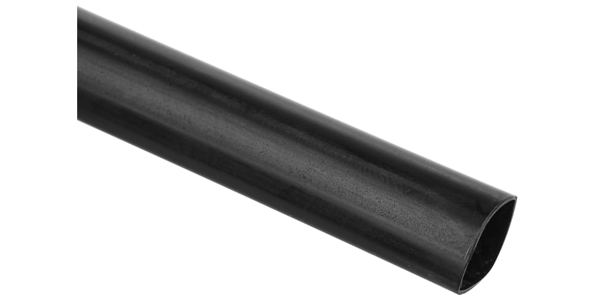 Product image for Black flameretardant tube,9.5mm bore,LSF