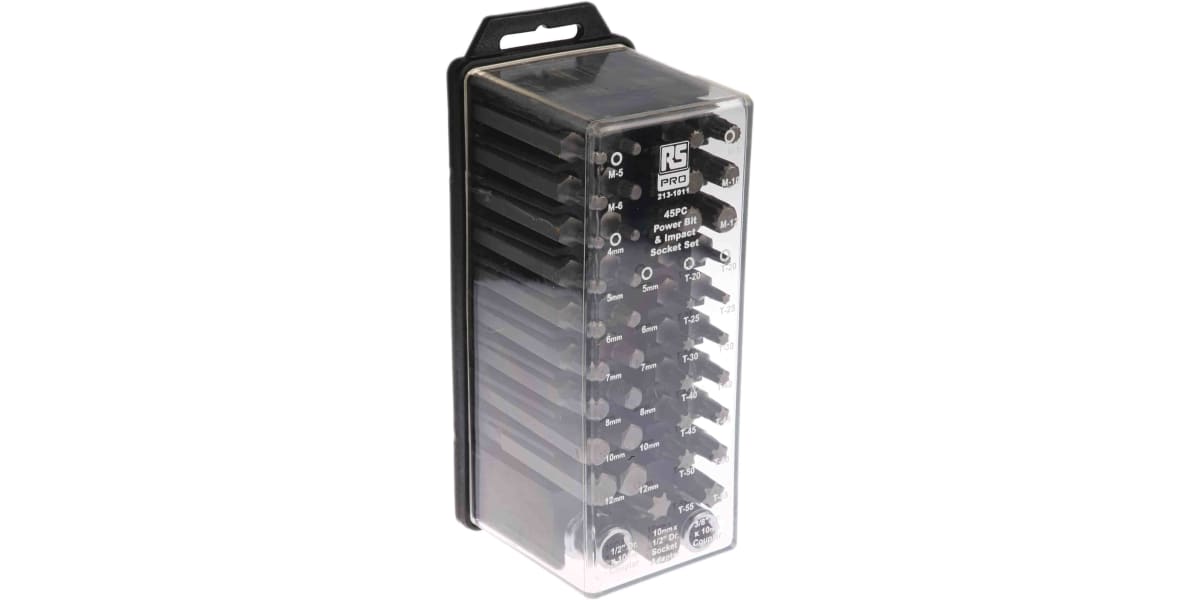 Product image for 045 piece HD power tool bit/socket set