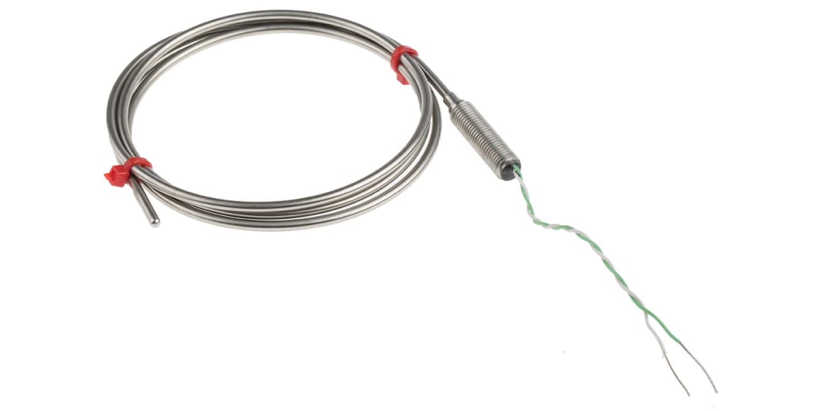 Product image for K s/steel sheath thermocouple,3mmx1m