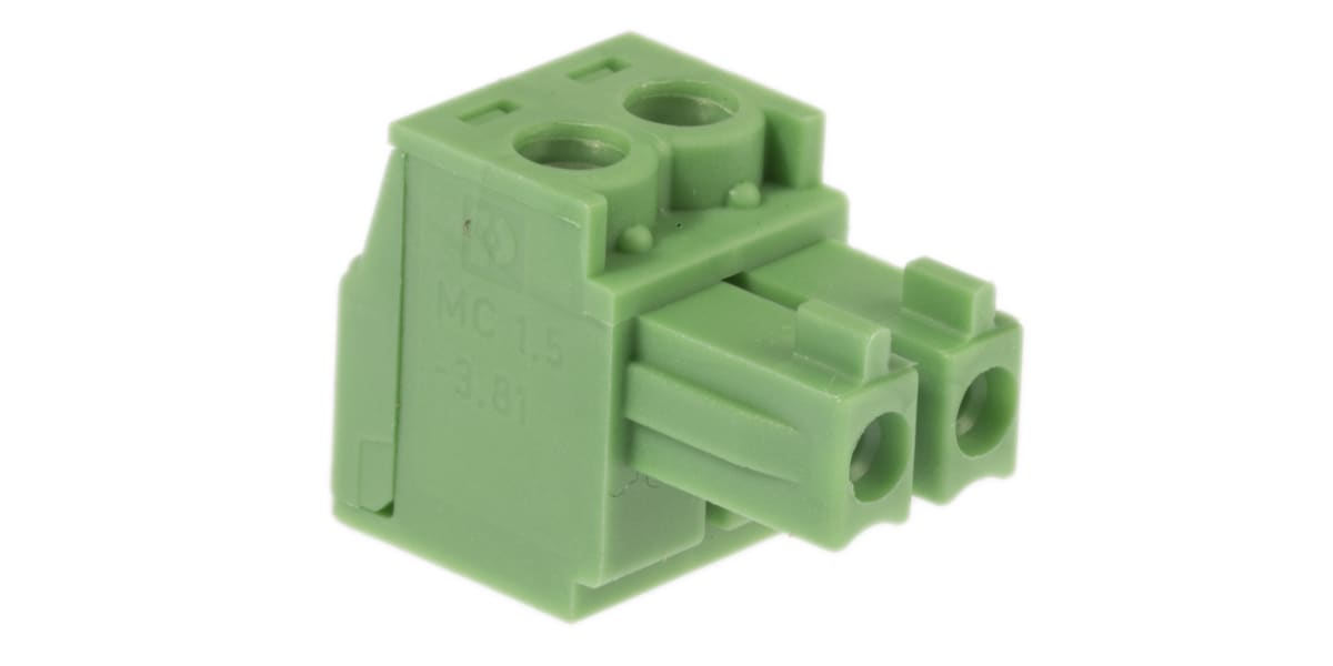 Product image for 2 WAY CABLE MOUNT SCREW TERMINAL,3.81MM