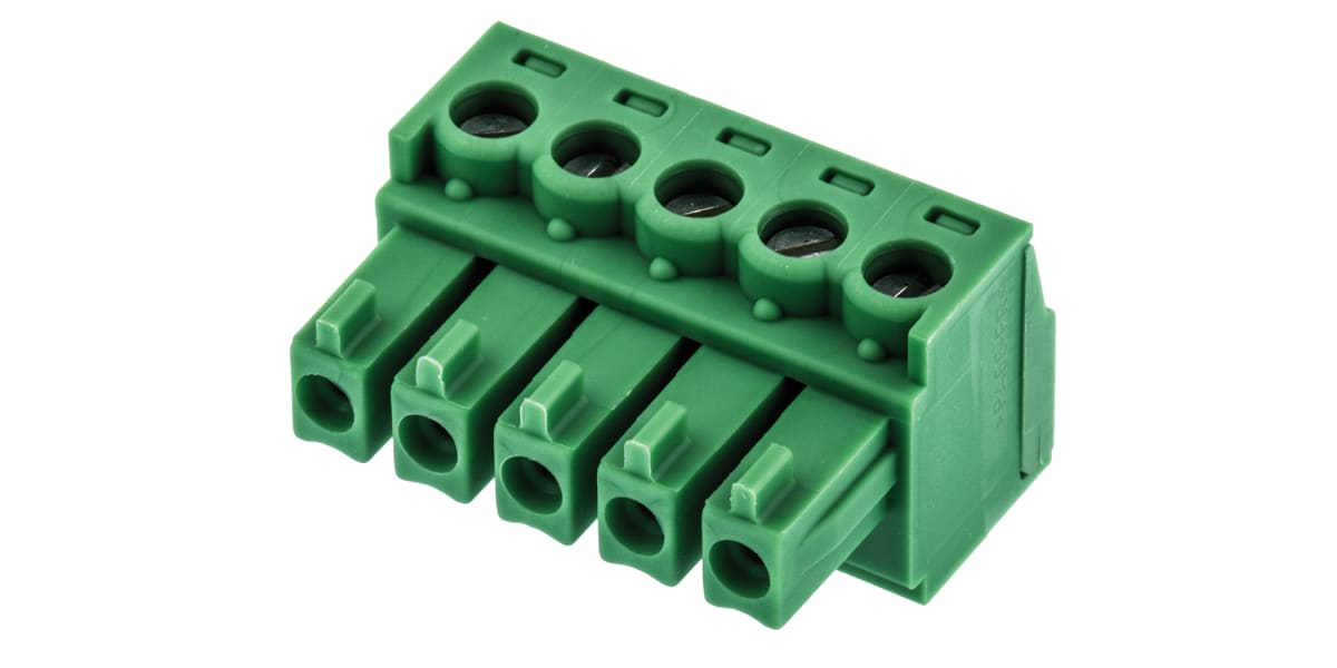 Product image for 5 WAY CABLE MOUNT SCREW TERMINAL,3.81MM