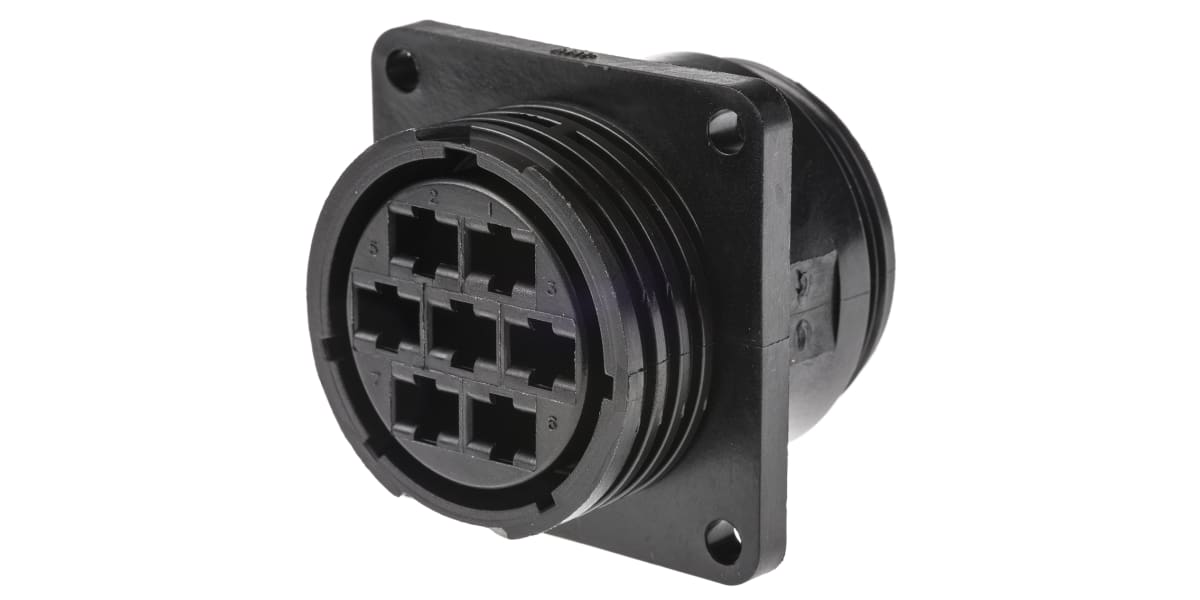 Product image for 7way socket contact panel receptacle 35A