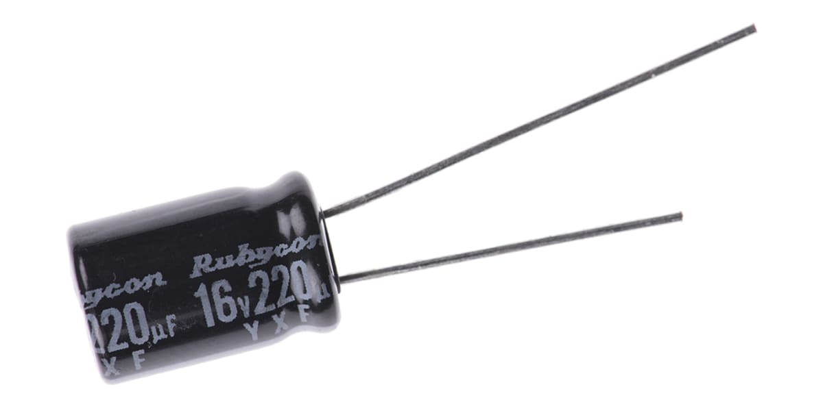 Product image for YXF AL ELECTRO CAP,220UF 16V 105DEG C