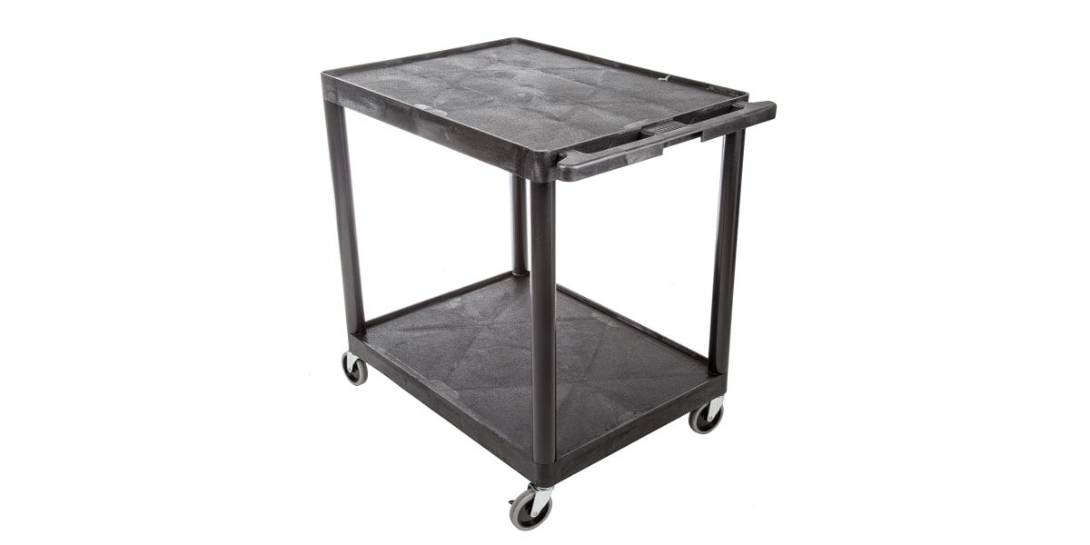 Product image for Lge 2 shelf trolley,33x32x24in Max 120kg