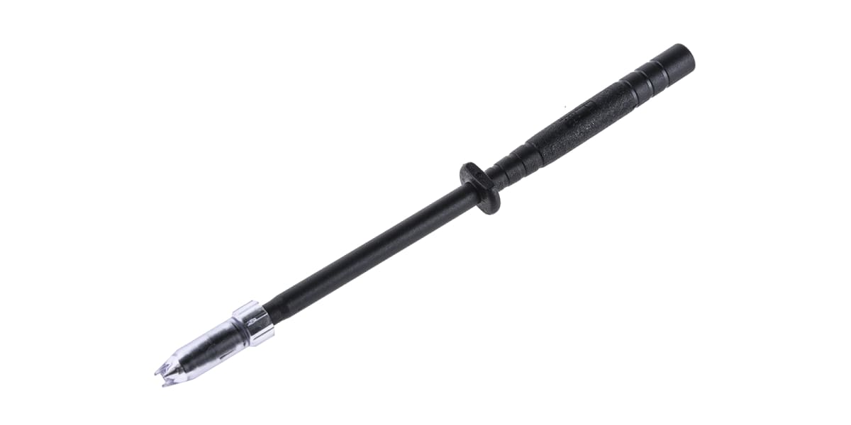 Product image for Black shrouded test probe,2mm plug