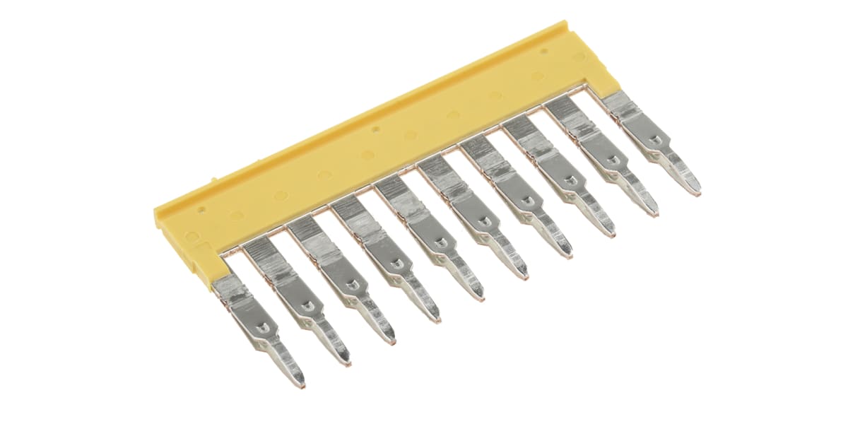 Product image for 10 way jumper bar for DIN terminal,2.5mm