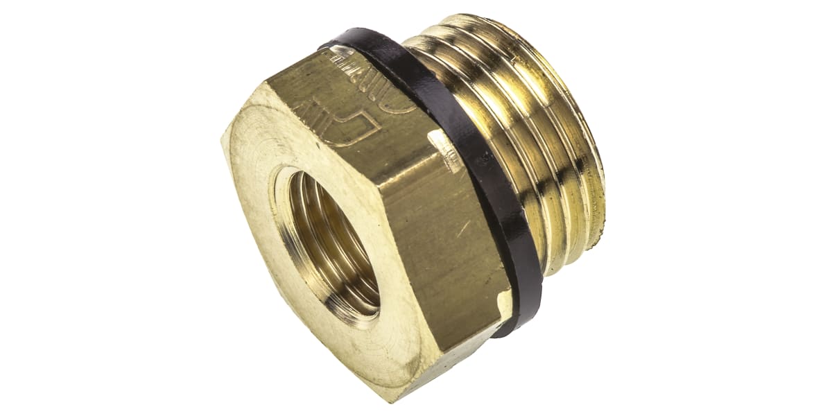 Product image for BRASS REDUCER,1/2 BSPP M X 1/4IN BSPP F