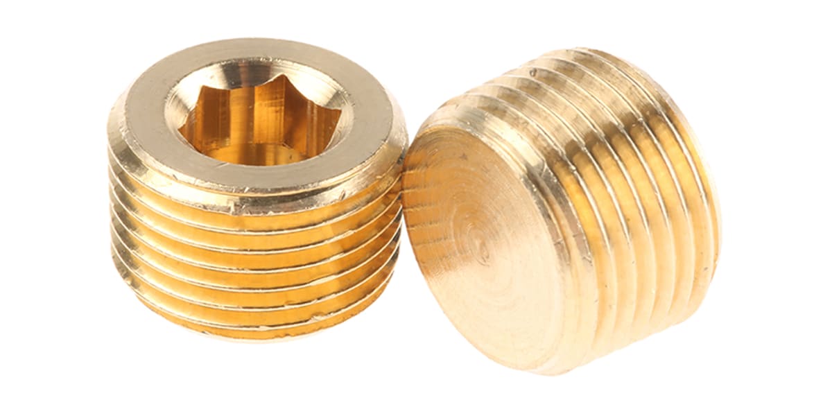 Product image for BRASS PLUG,3/8IN BSPT M