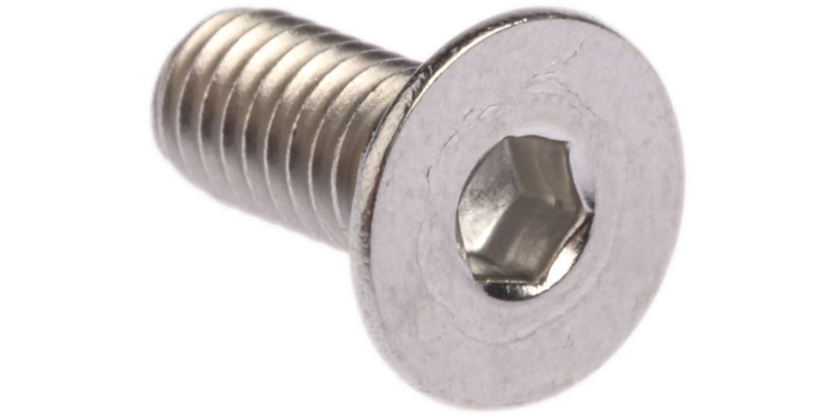 Product image for A4s/steel hex skt csk head screw,M4x10mm