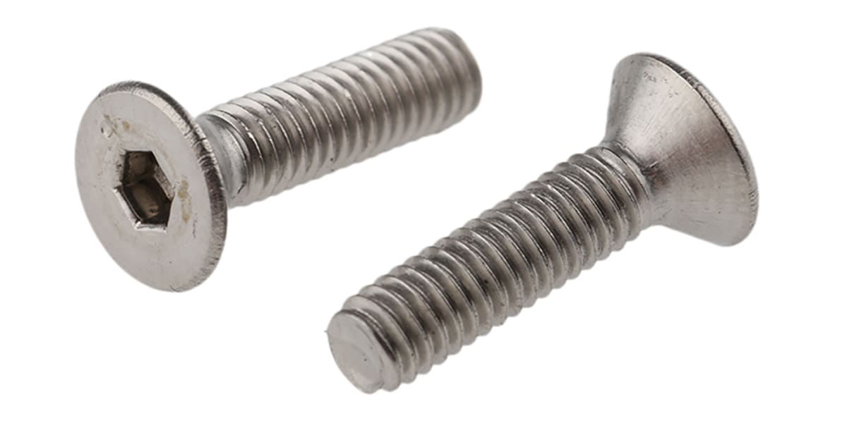 Product image for A4s/steel hex skt csk head screw,M4x16mm