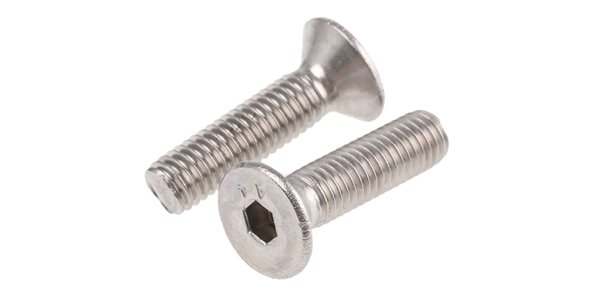 Product image for A4s/steel hex skt csk head screw,M5x20mm