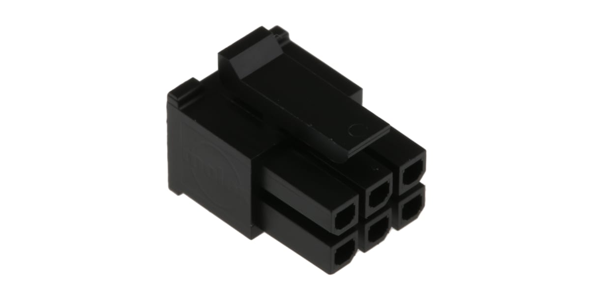 Product image for 6 way dual row receptacle,5A