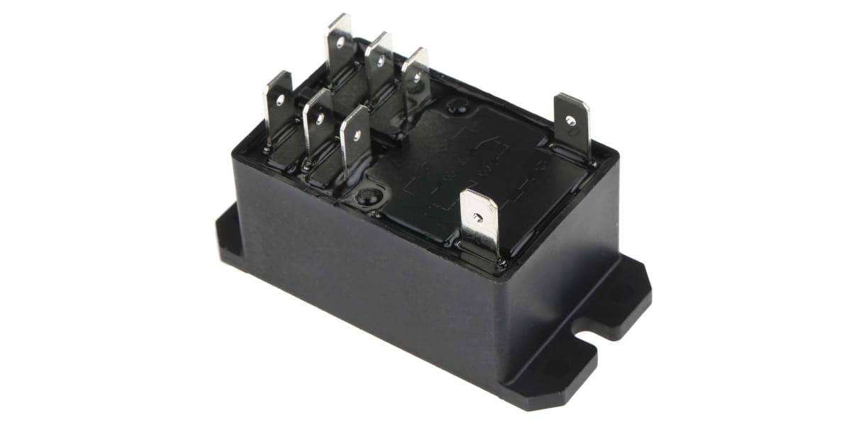 Product image for DPDT flange mount relay,30A 240Vac coil