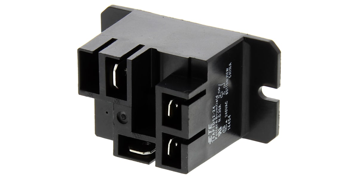 Product image for SPNO flange mount relay,30A 24Vdc coil