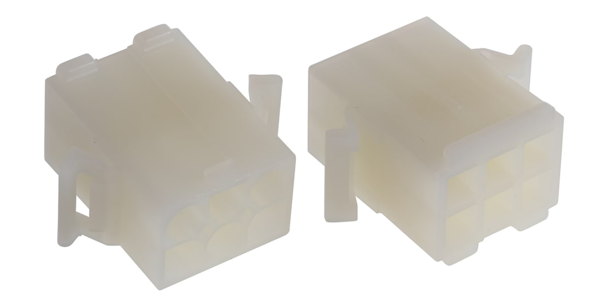 Product image for 6 way 3191 series panel mount plug