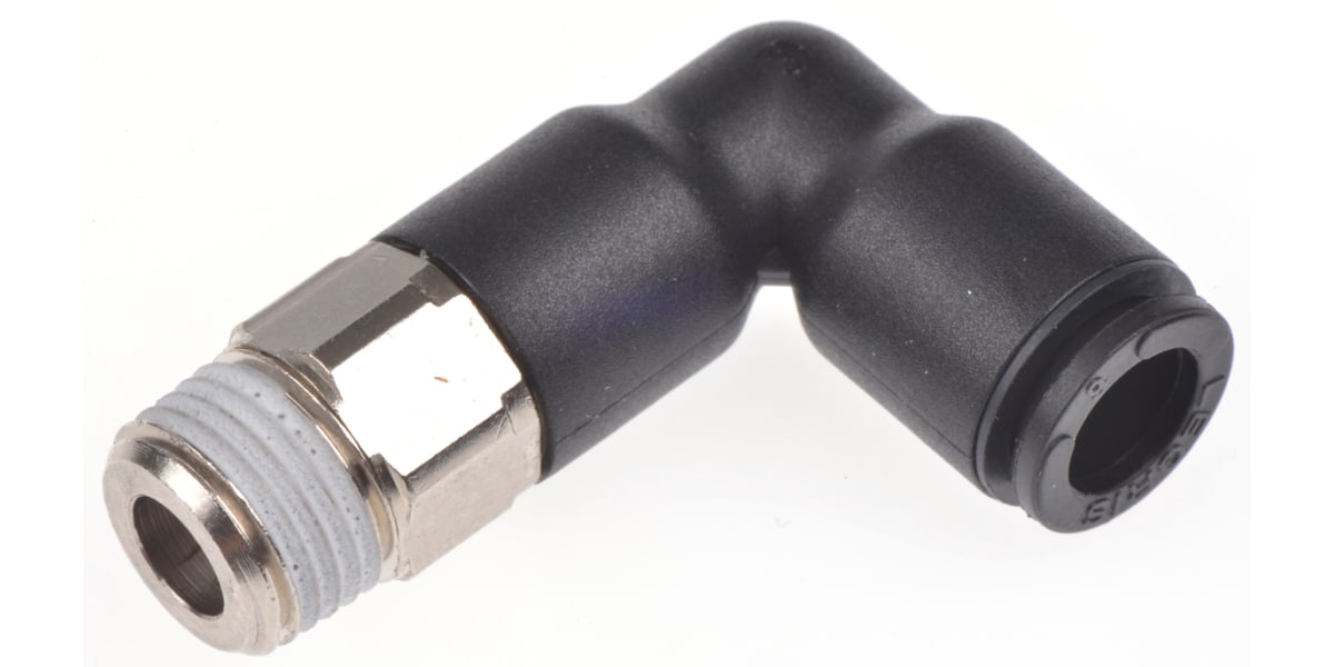 Product image for Male extended elbow adaptor,R1/8x6mm