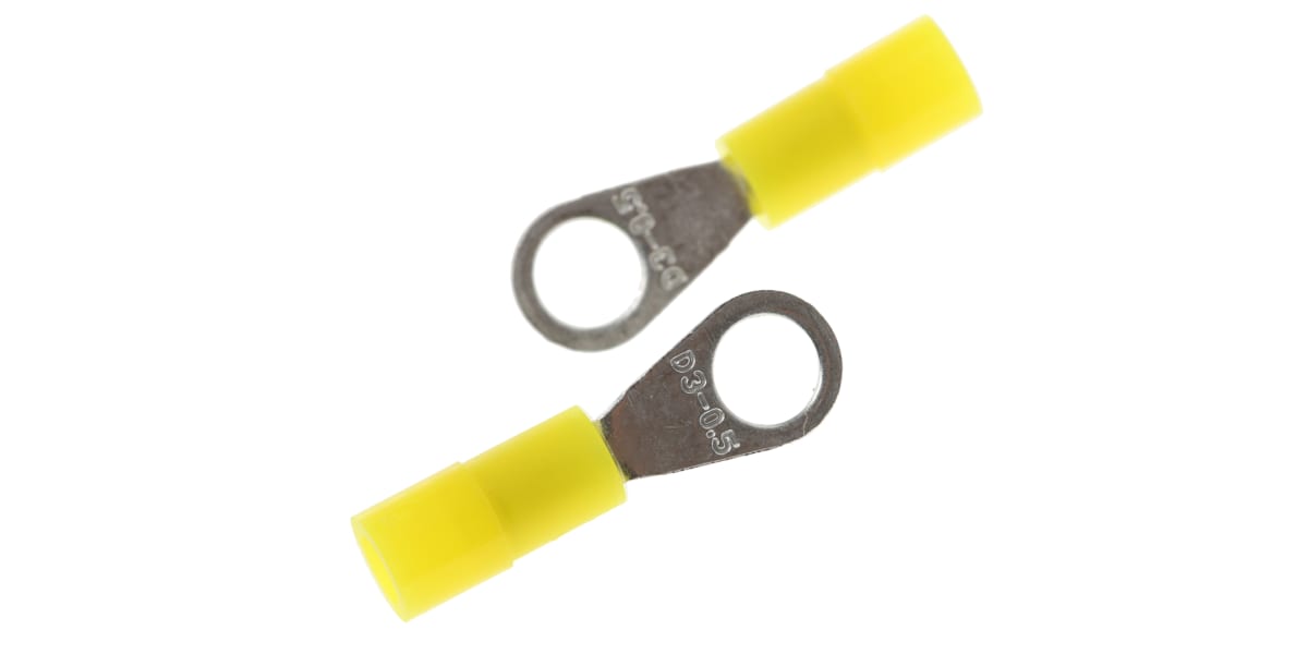 Product image for miniYel M3 ring terminal0.2-0.5sq.mm