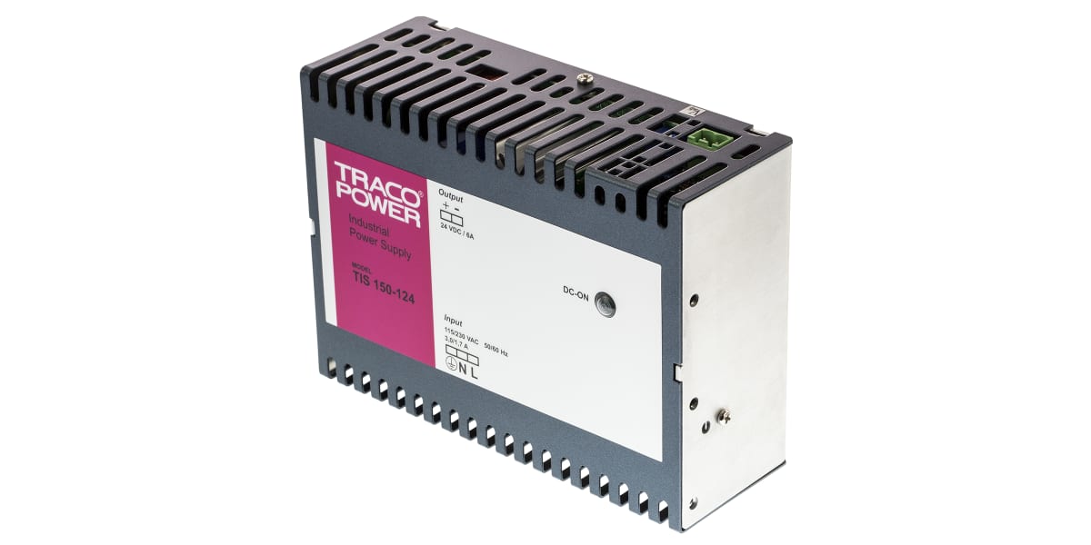 Product image for TIS DIN rail univ input SMPSU,24V 150W