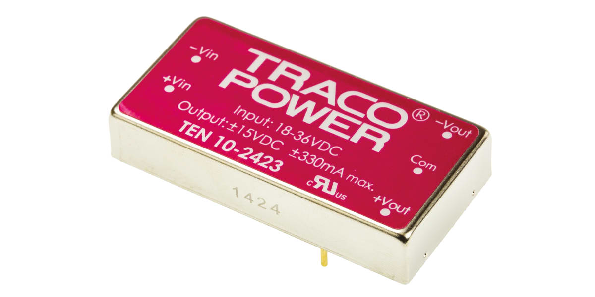 Product image for TEN102423 regulated DC-DC,+/-15V 10W