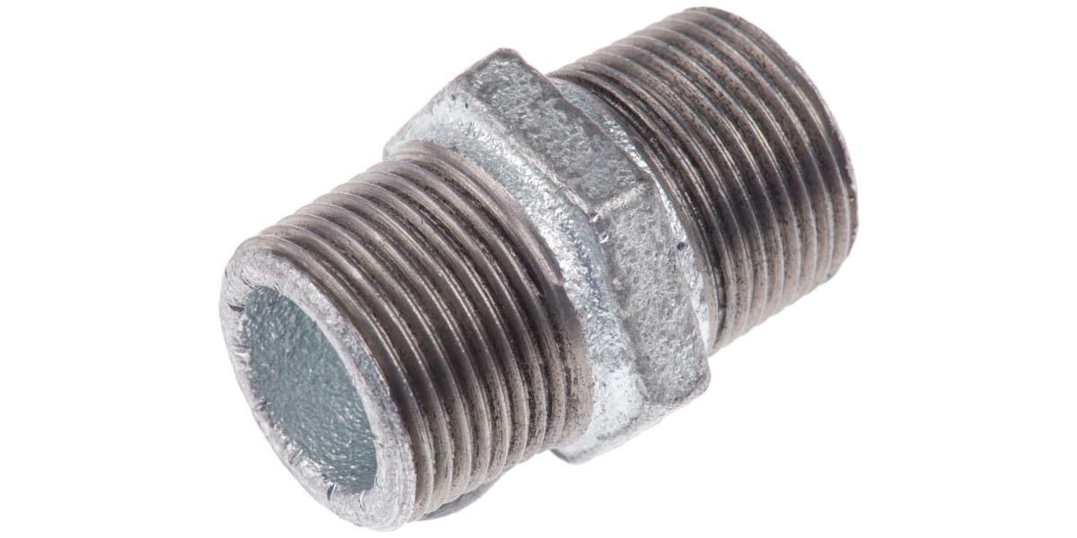 Product image for GALVANISED HEXAGON NIPPLE,3/4IN BSPT M-M