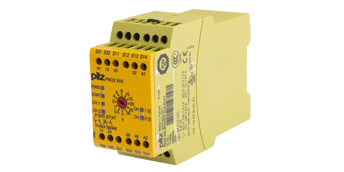 Product image for Pilz 24 V dc Safety Relay -  Dual Channel With 2 Safety Contacts PNOZ X Range Compatible With Safety Switch/Interlock