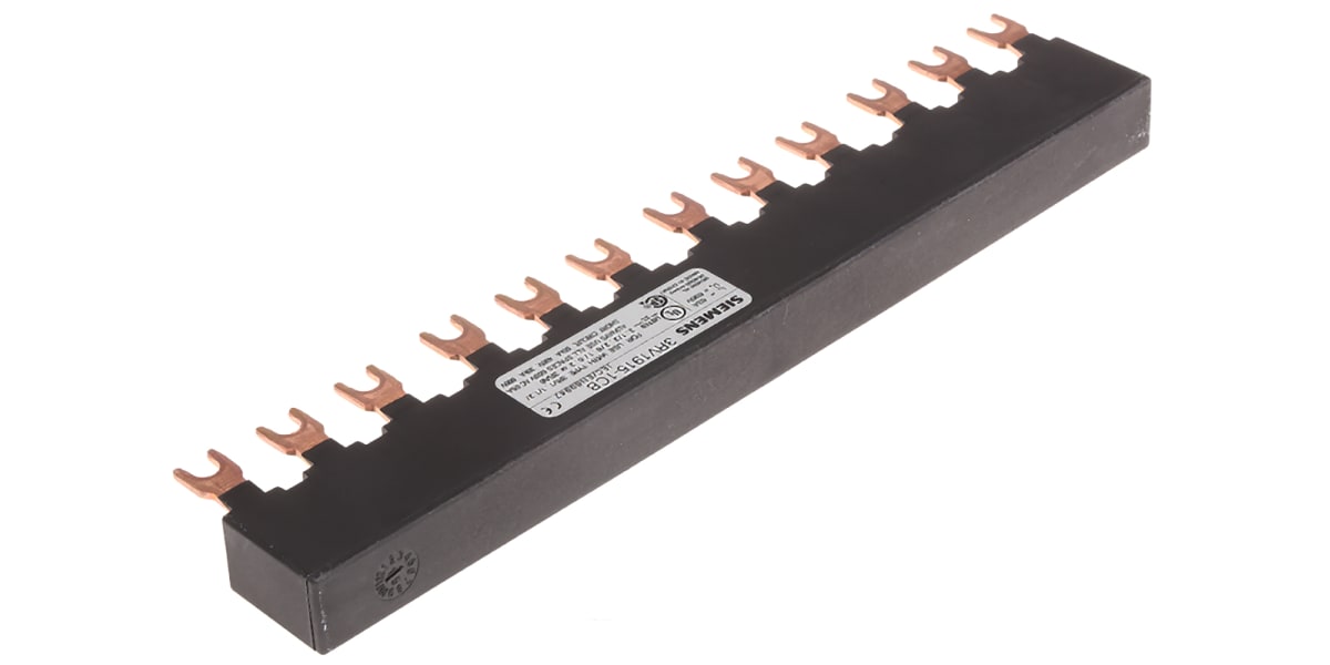 Product image for 4 WAY THREE PHASE BUSBAR,45MM PITCH