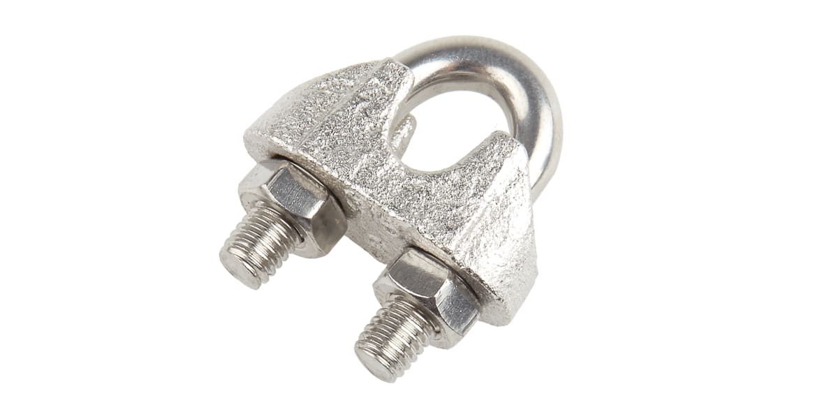 Product image for S/steel wire rope grip to DIN741,6mm