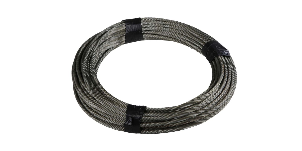 Product image for GALVANISED WIRE ROPE,10MM DIA X 50M L