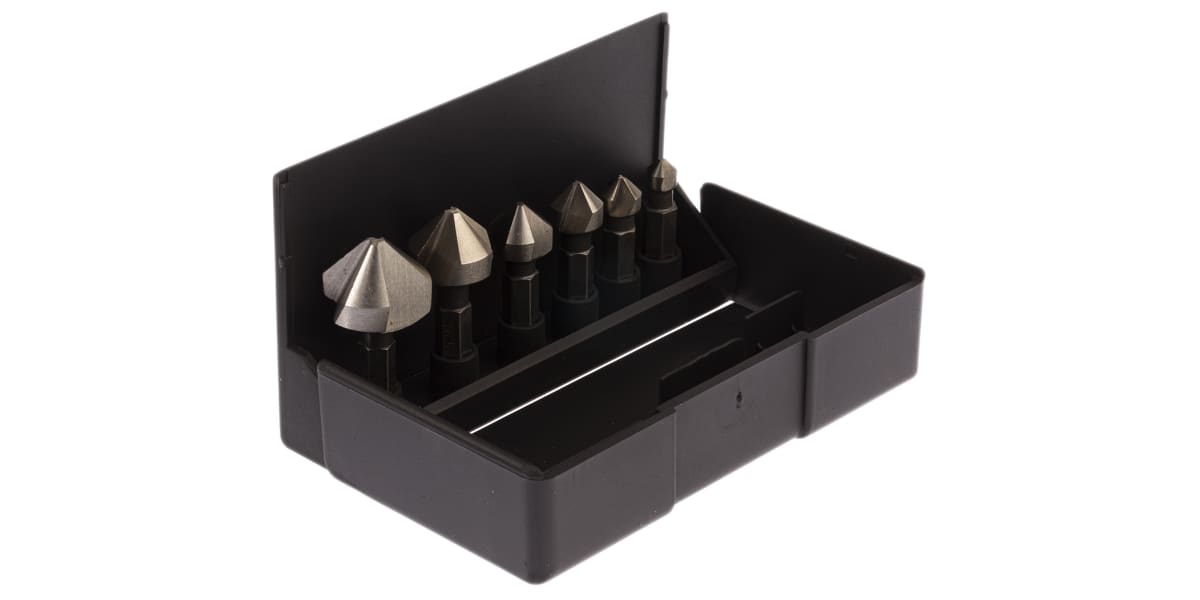 Product image for 1/4in 6pcs hexagon drive countersink set