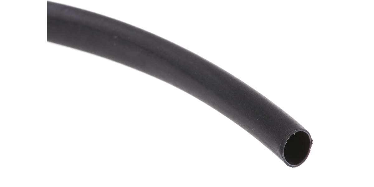 Product image for TE Connectivity Heat Shrink Tubing, Black 3.4mm Sleeve Dia. x 10m Length 2:1 Ratio, VERSAFIT Series