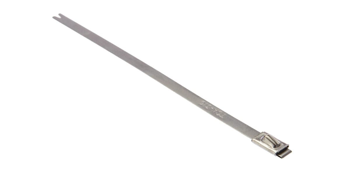 Product image for Self locking s/steel cable tie,4.6x127mm