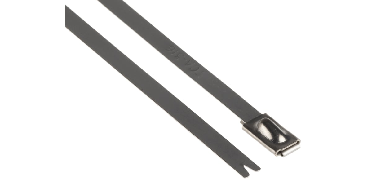 Product image for Self locking s/steel cable tie,4.6x362mm