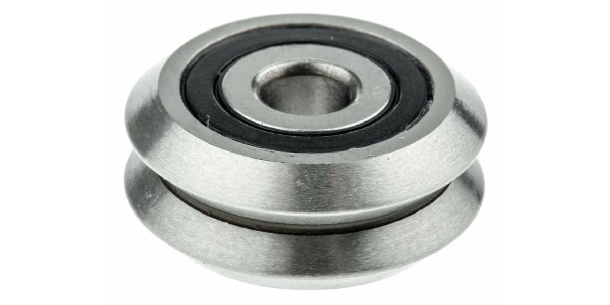 Product image for SAE 52100 STEEL V GUIDE WHEEL,19.55MM