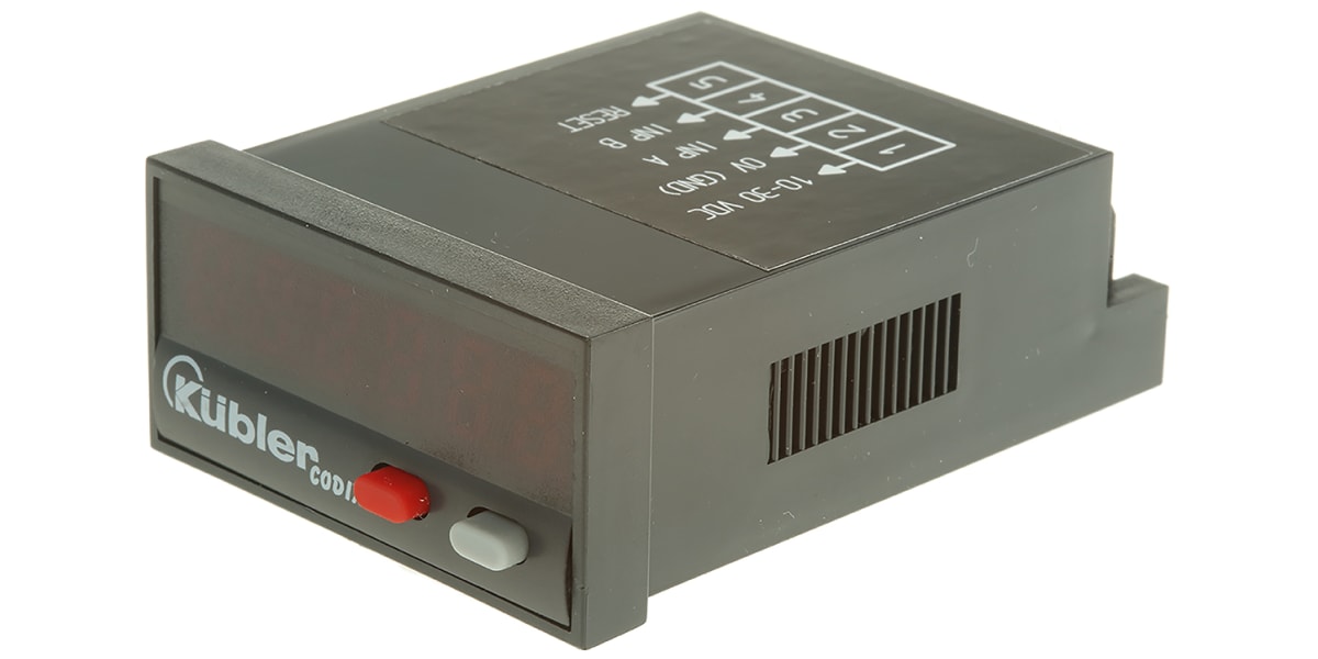 Product image for 6 DIGIT DIGITAL LED HOUR METER,10-30VDC