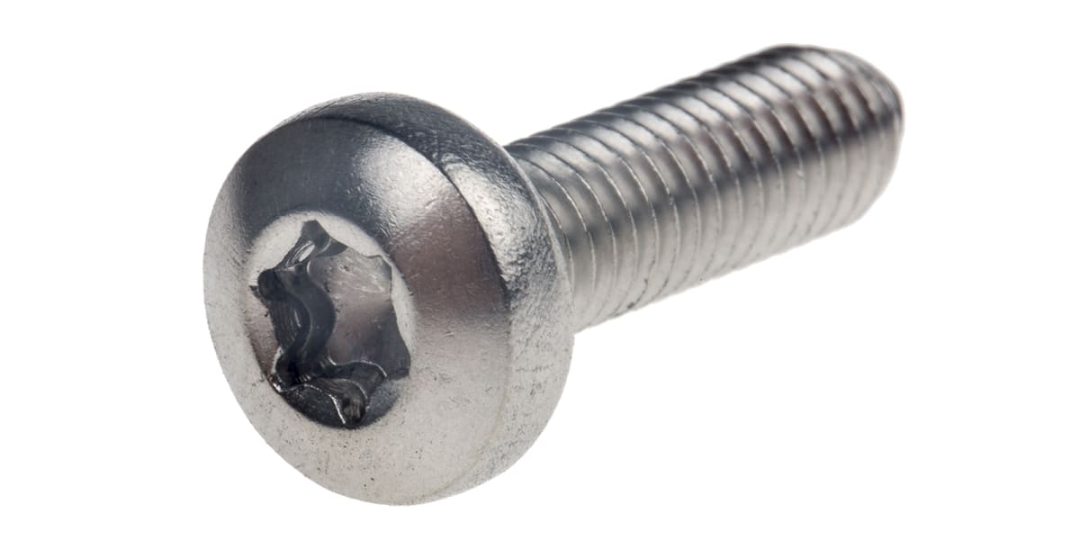 Product image for A2 s/steel 6 lobe pan head screw,M6x20mm