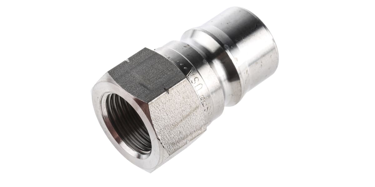 Product image for 1/2in BSPP quick action s/steel nipple