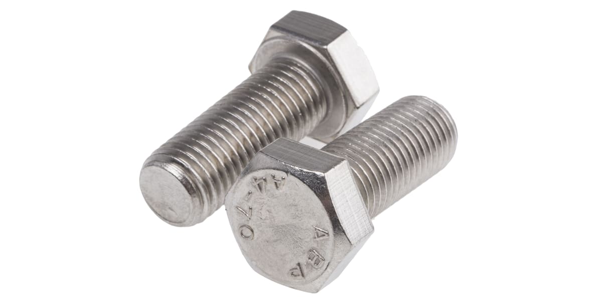 Product image for A4 s/steel hexagon set screw,M16x40mm