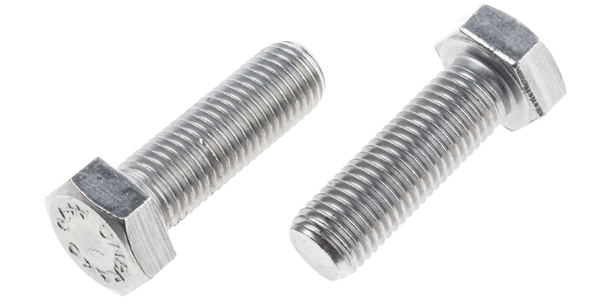 Product image for A4 s/steel hexagon set screw,M16x50mm