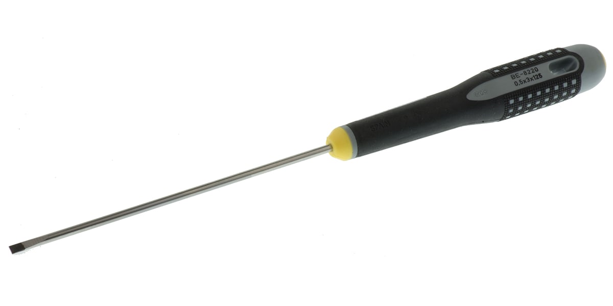 Product image for Slotted flared tip screwdriver,125x3mm